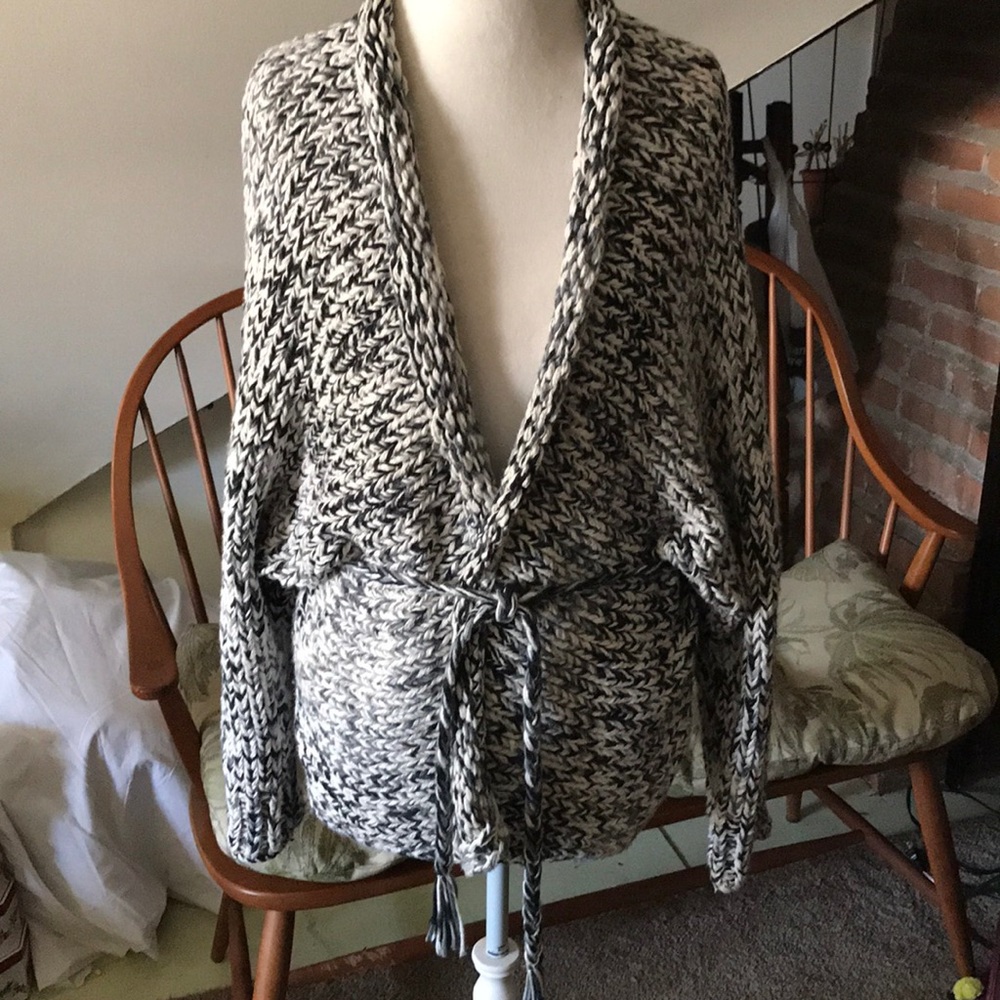 Hand knit free people sweater/jacket